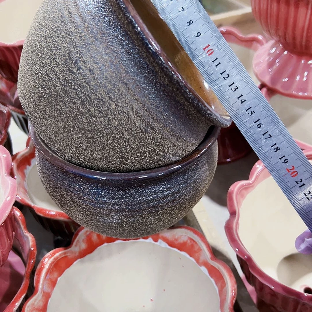 有孔外贸尾单陶瓷花盆凑单10米包邮