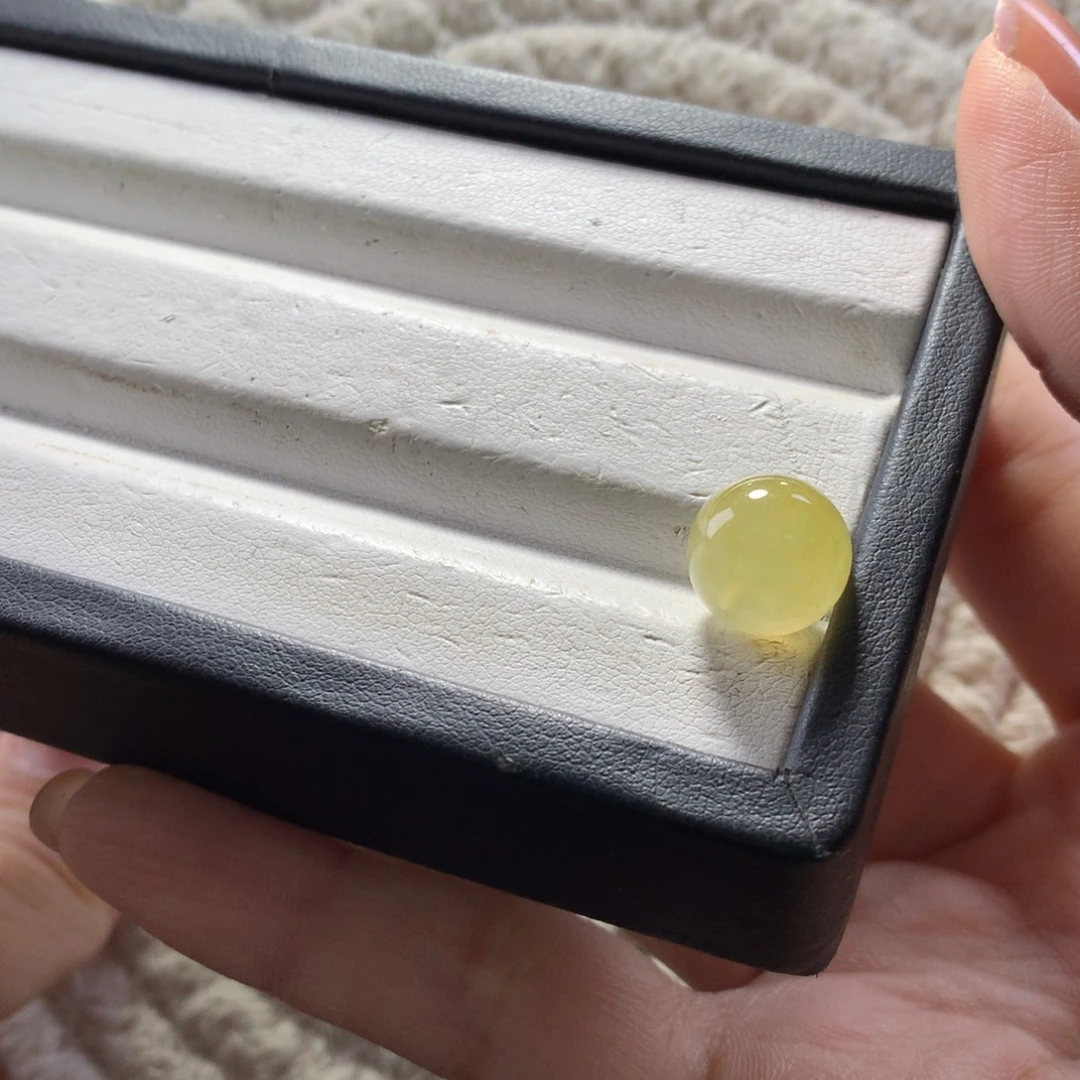 翡翠未镶嵌手串卡11冰橘黄