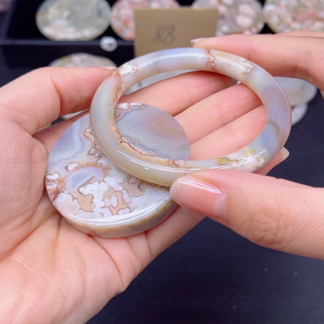 玛瑙/玉髓未镶嵌手镯57@
