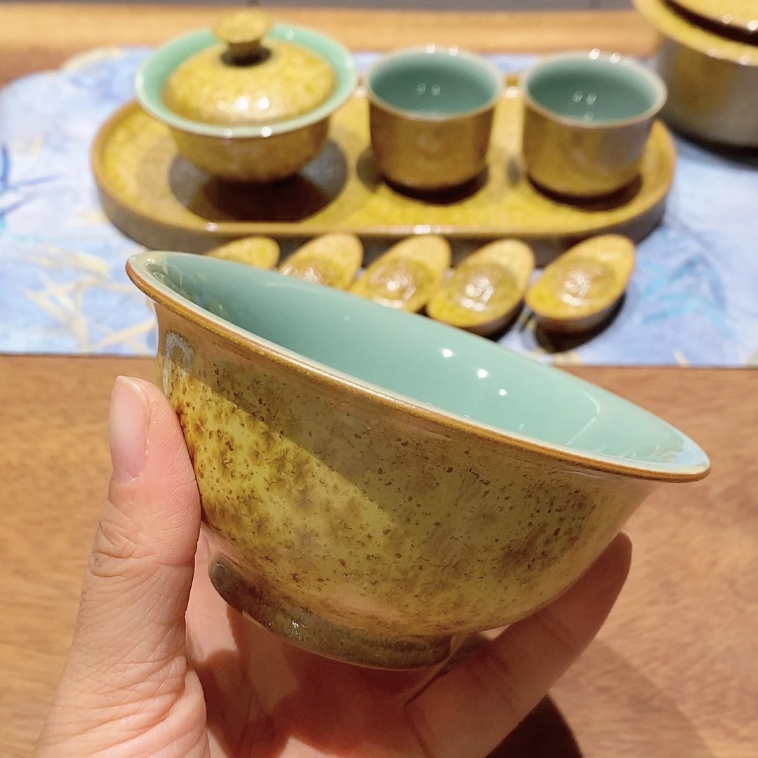 金玉满堂双色釉饭碗1111111