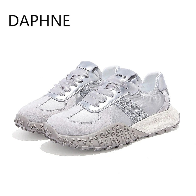 Daphne/达芙妮2025秋冬舒适休闲鞋时尚百搭加厚保暖厚底增高女鞋