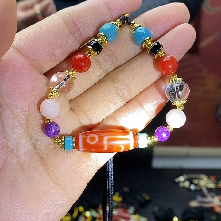 玛瑙/玉髓合金颈饰