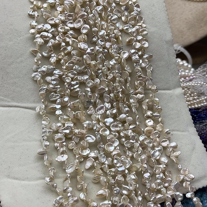 玛瑙/玉髓未镶嵌珠宝半成品半条花瓣巴洛克珍珠（拍2发1）