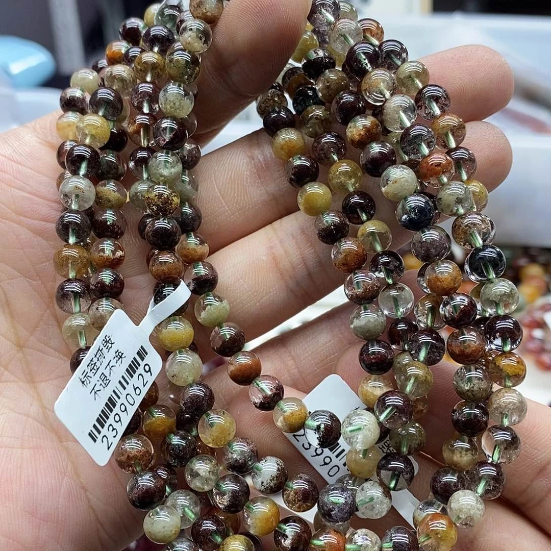 水晶手链未镶嵌多样性发货发一条