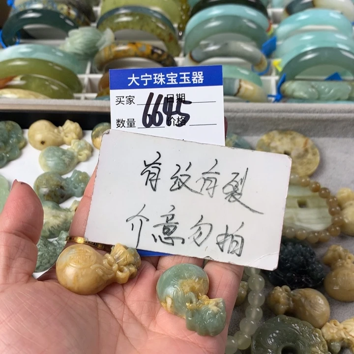 蛇纹石玉未镶嵌颈饰嘴**扬6645