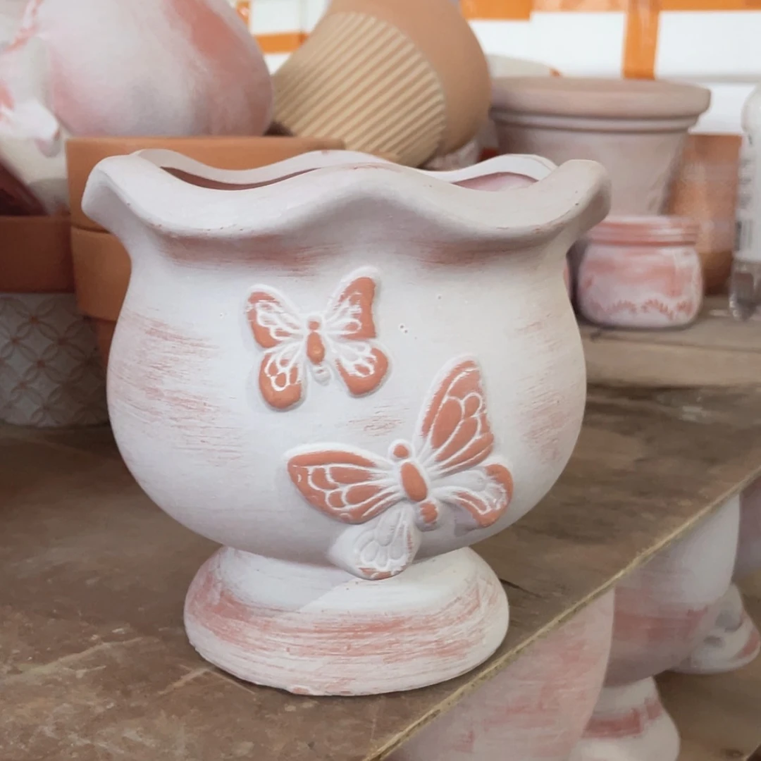 【闪购商品】红陶复古双蝶15-15