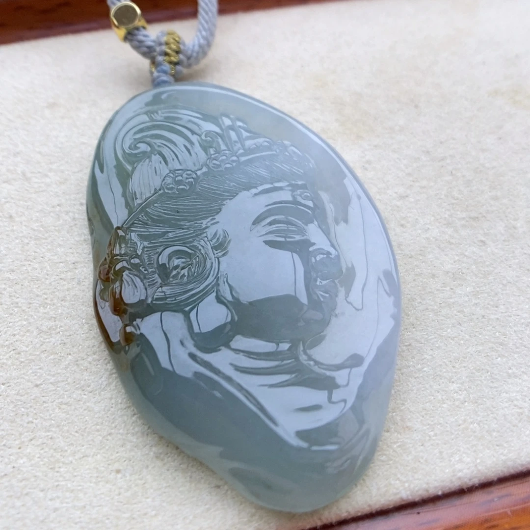 翡翠未镶嵌颈饰吊坠57