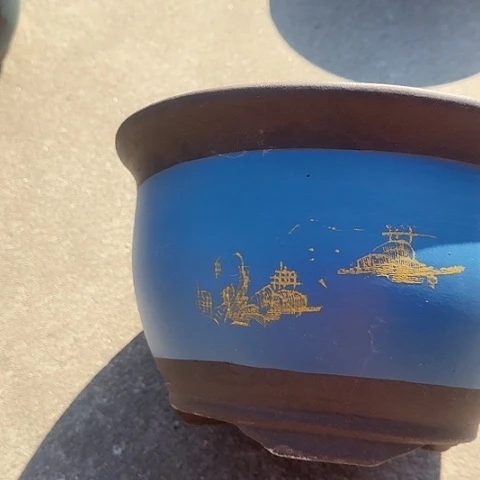 紫砂宜兴紫砂30蓝山水