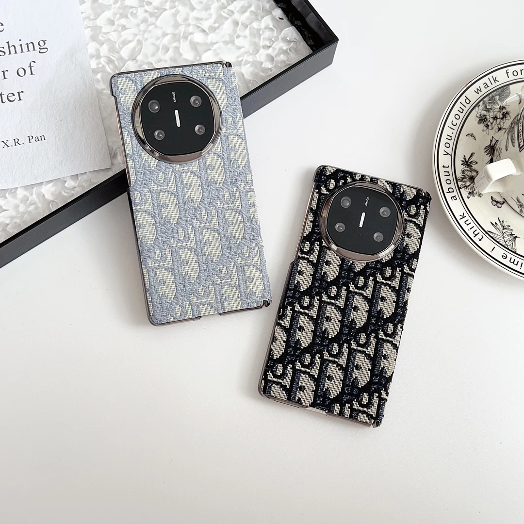 欧美潮牌新款适用华为matex6折叠手机壳x5小众创意布艺x3网红男女