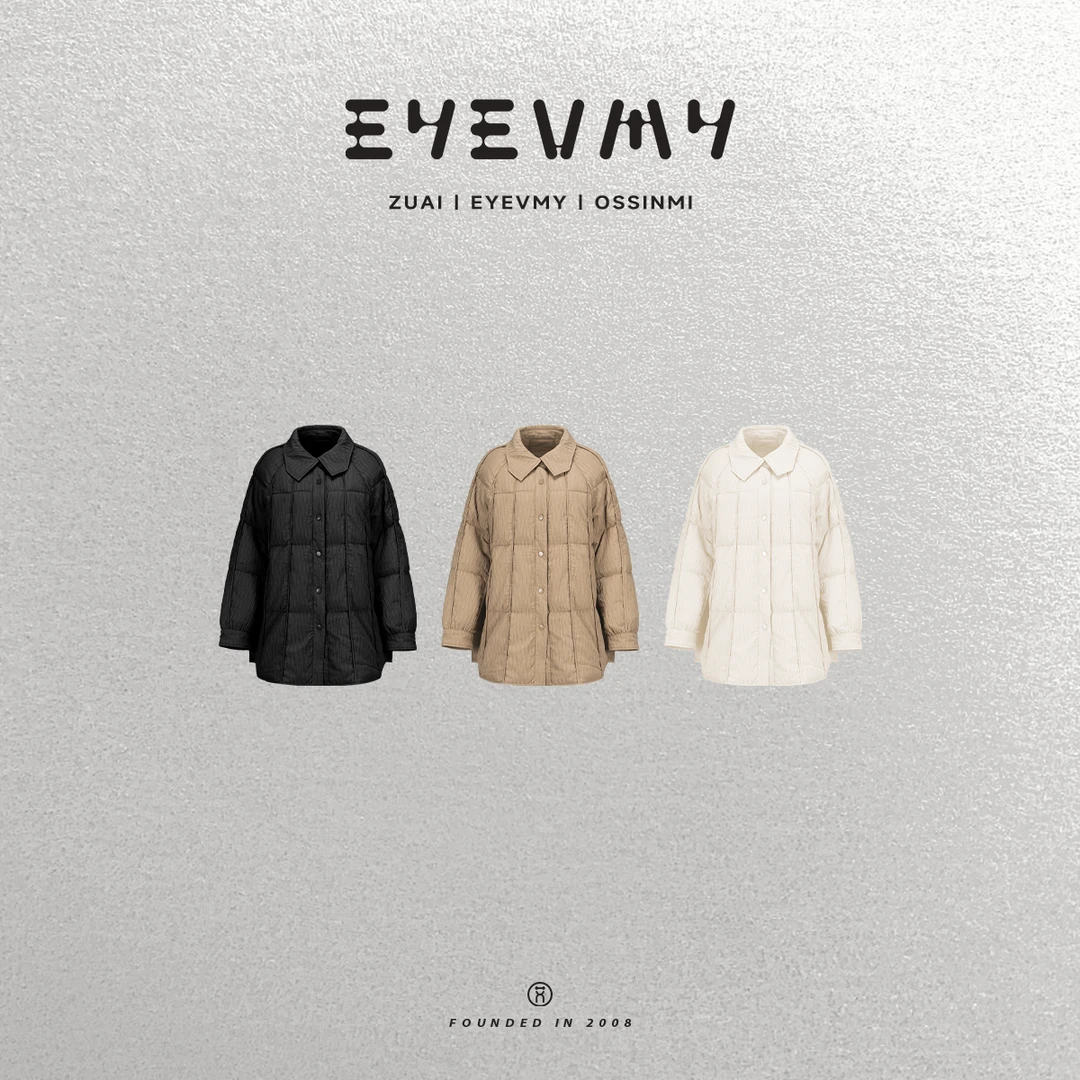 【纤羽轻暖】肌理感牙签条中长款轻薄WT44OFU049