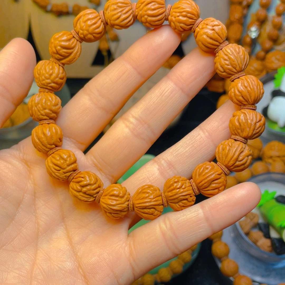 桃木1.4金蟾纹手串11111111