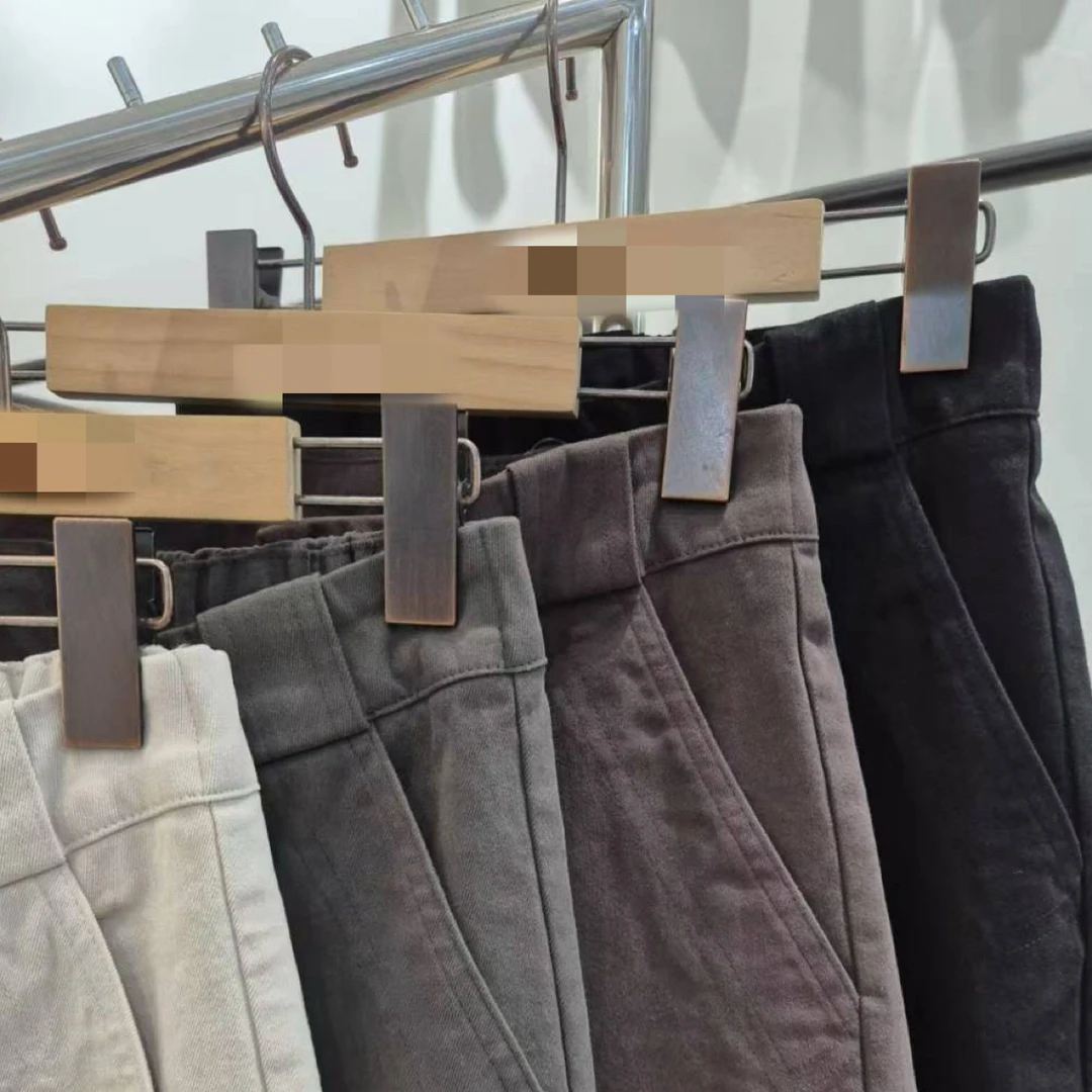 韩国代购 厚磨毛弹力烟管裤 不支持退