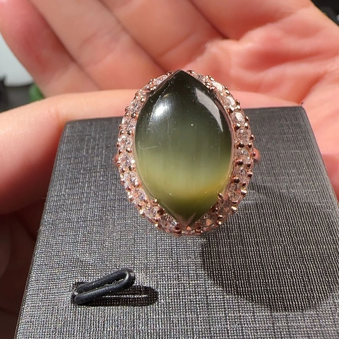 和田玉（碧玉）未镶嵌戒指