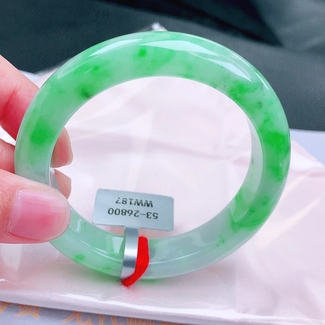 翡翠未镶嵌手镯缅甸天然a货翡翠手镯