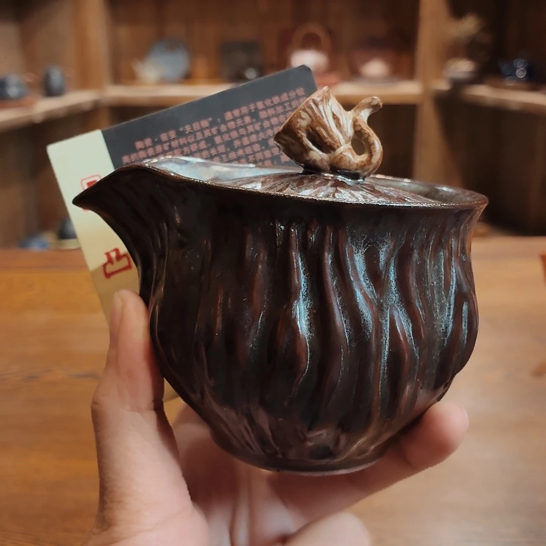 柴烧老岩泥茶器皿