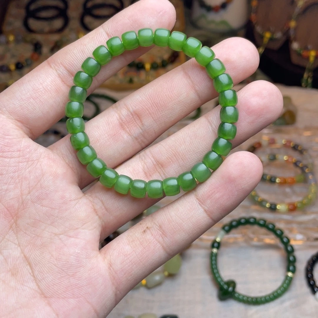 和田玉未镶嵌手链