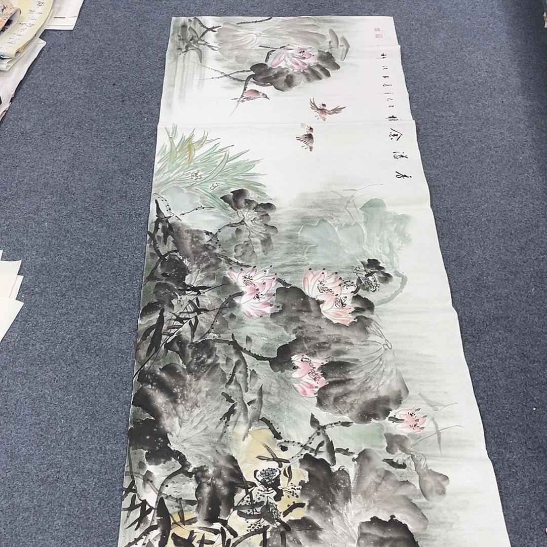 国画作品小姐姐放漏…