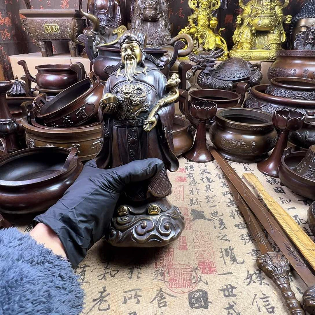 自*哥香炉 家用供香炉 风水摆件 聚宝盆 家居摆件