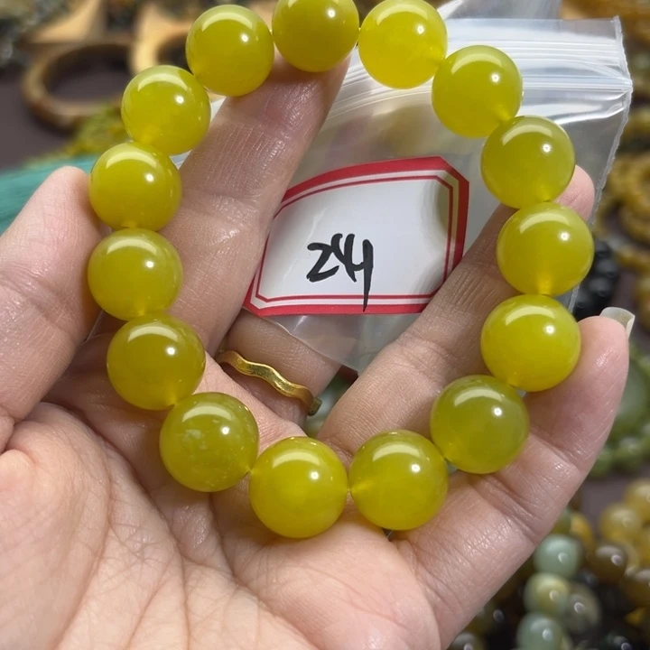 未镶嵌蛇纹石玉手链