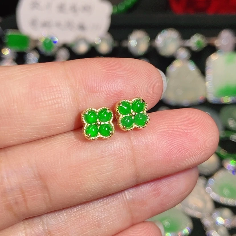 【闪购商品】未镶嵌翡翠耳饰天然翡翠