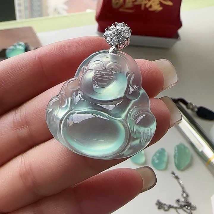 岫玉银S925镶嵌颈饰岫玉