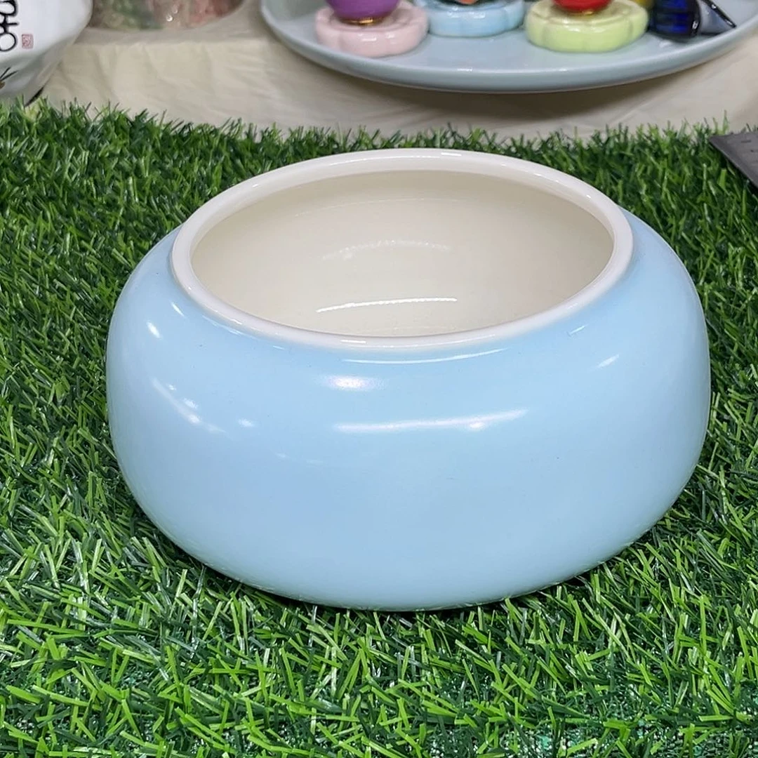 陶瓷绿植多肉微瑕花盆外口径：12*9无孔