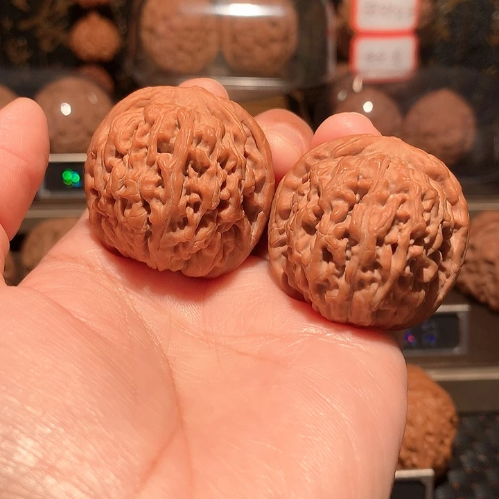 社***哥文玩核桃把件莲花