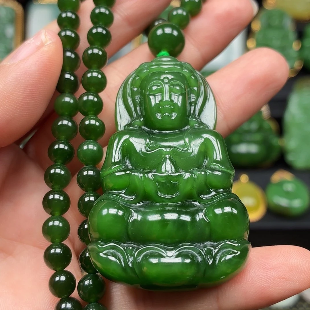 和田玉未镶嵌颈饰