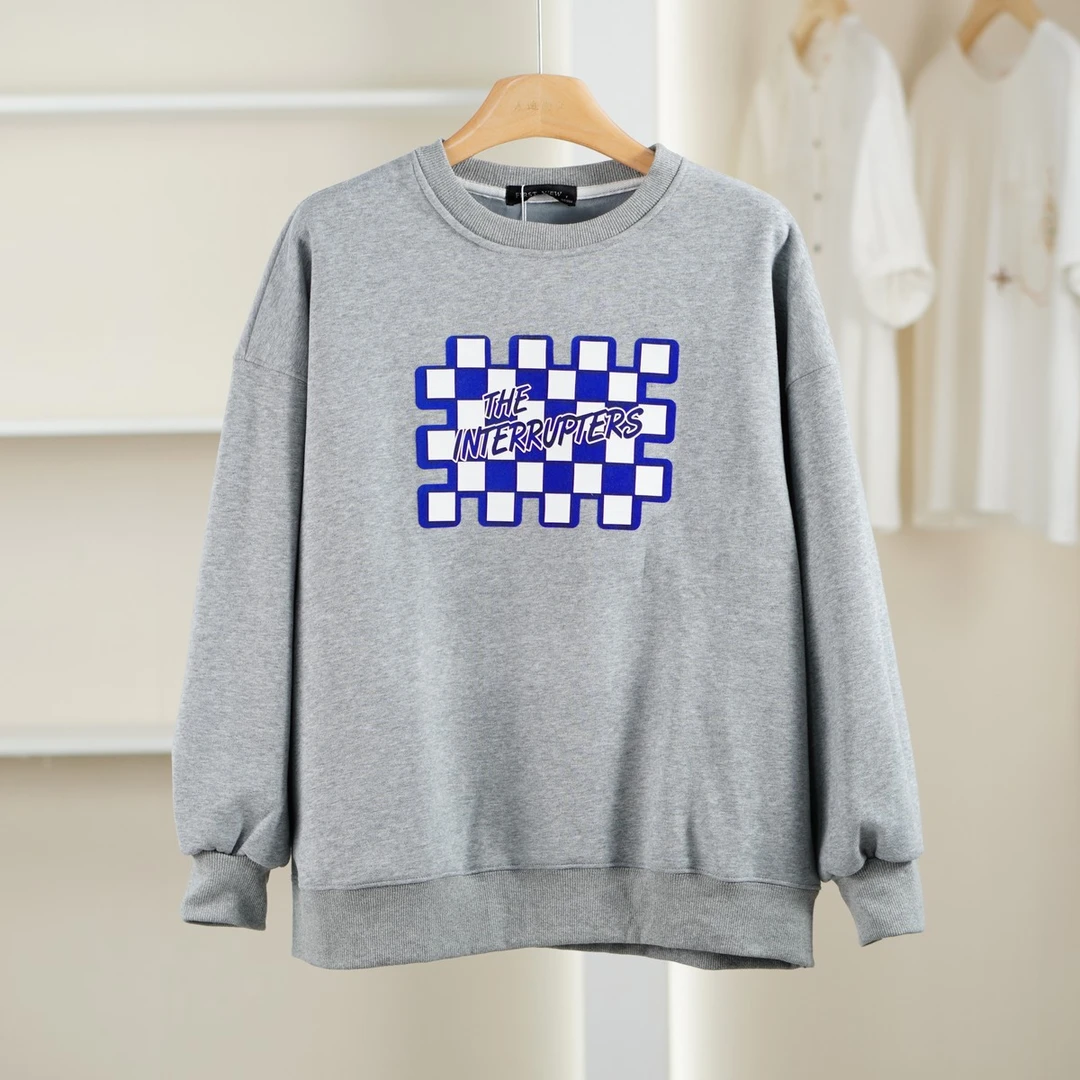 麦迪尚品【唯】51203429 宽松百搭加绒卫衣秋冬女装专柜撤柜