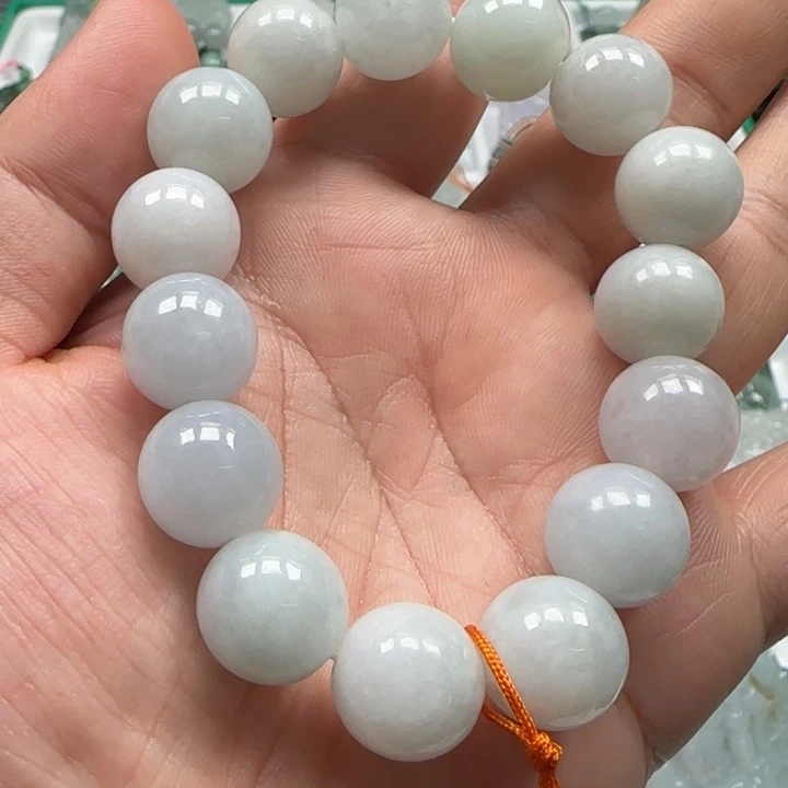 颈饰未镶嵌翡翠手串14+