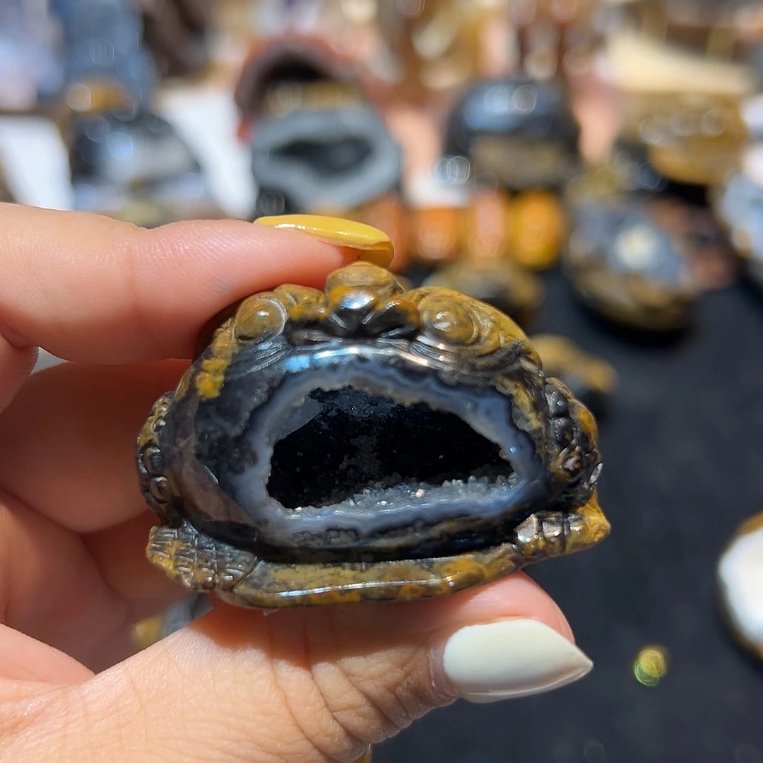 玛瑙/玉髓无未镶嵌星**狐金蟾