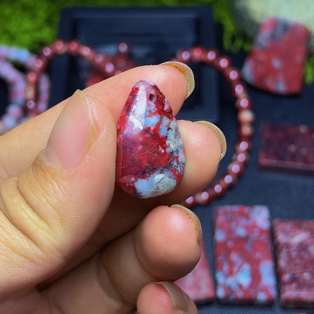 天然辰砂朱砂吊坠