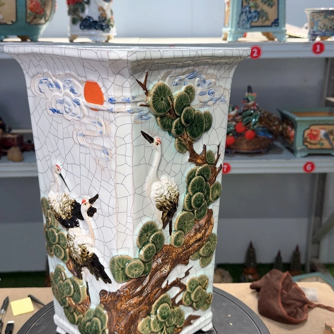 快***魏精品石湾花盆高端大气