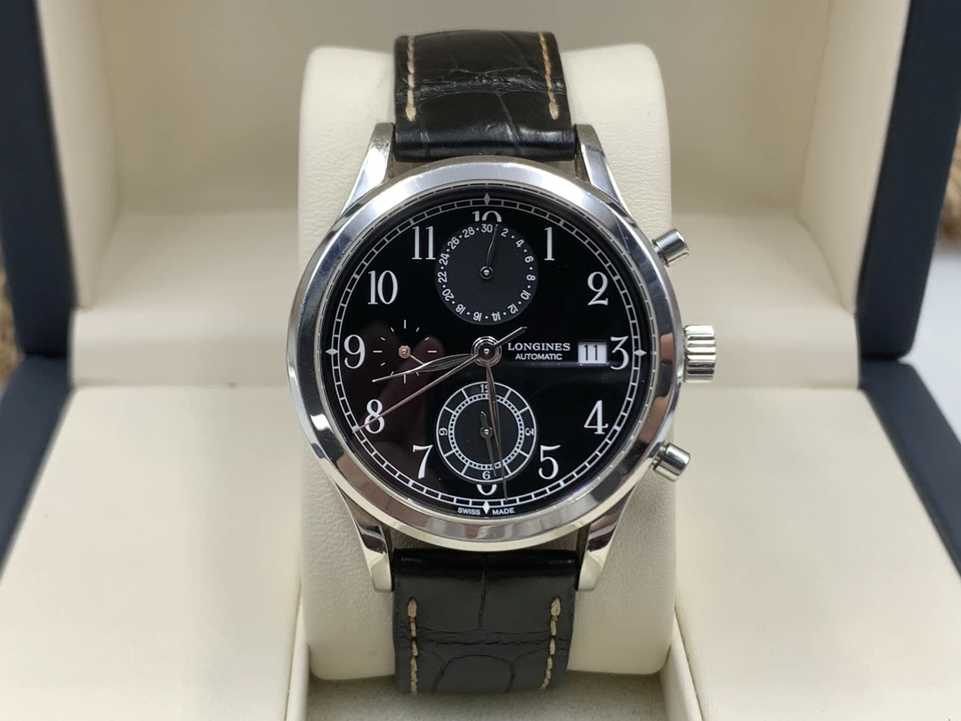 99新 Longines/浪琴 经典复古系列自动男表L2.815.4.53.0表径41