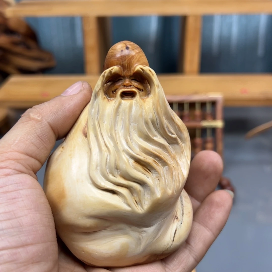 罗***格木崖柏木摆件手把件