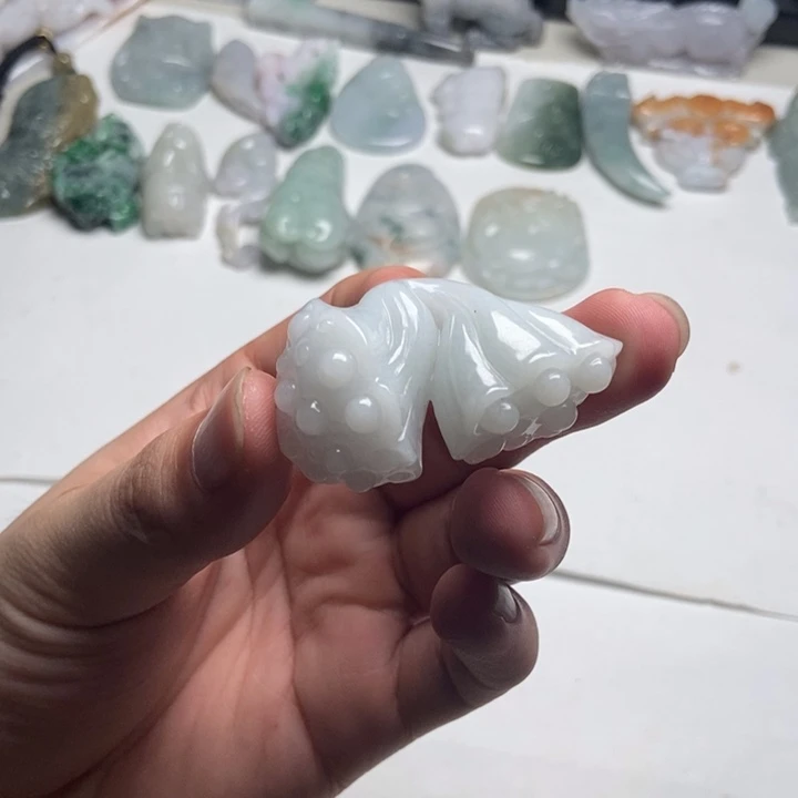 颈饰未镶嵌翡翠莲蓬18