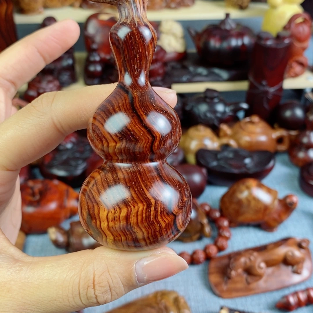 山***北檀香木微凹黄檀葫芦手把