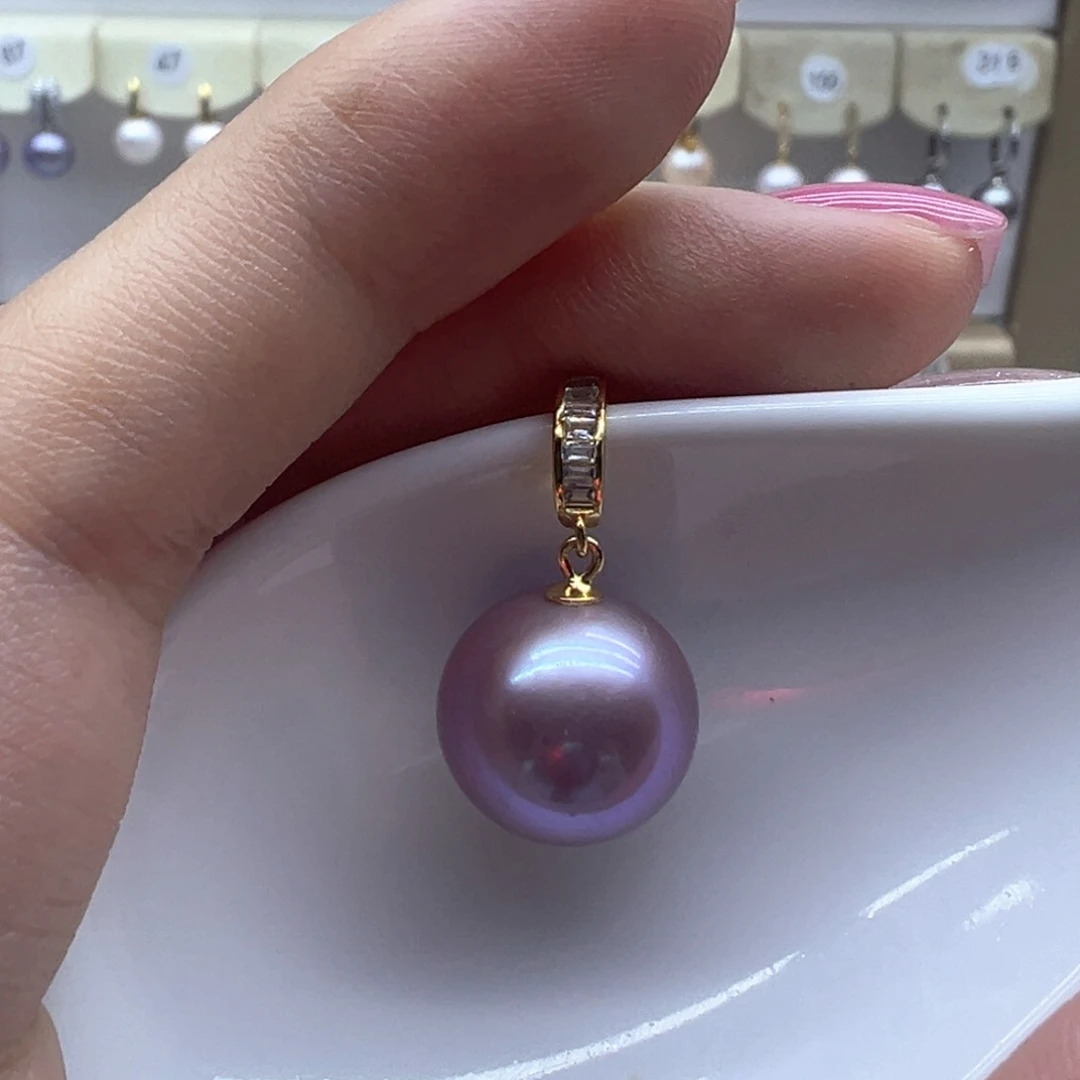 淡水珍珠银S925镶嵌颈饰