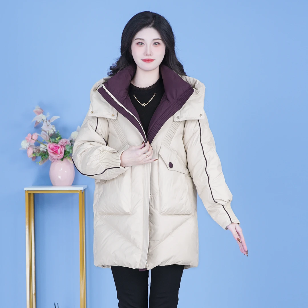 【SJYF5187】2024年秋冬新款时尚洋气宽松保暖加厚休闲显瘦羽绒服