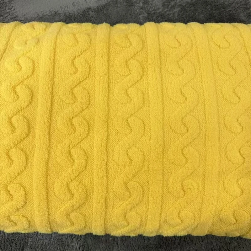 【黄s型毛毯】150牛奶绒柔软亲肤加厚加绒多功能双面纯色毛毯