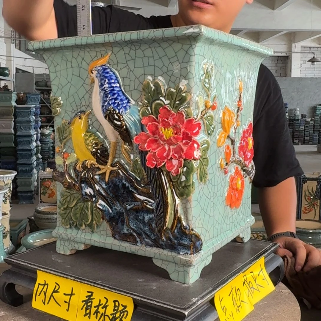 。一风堂石湾花盆 内22*26
