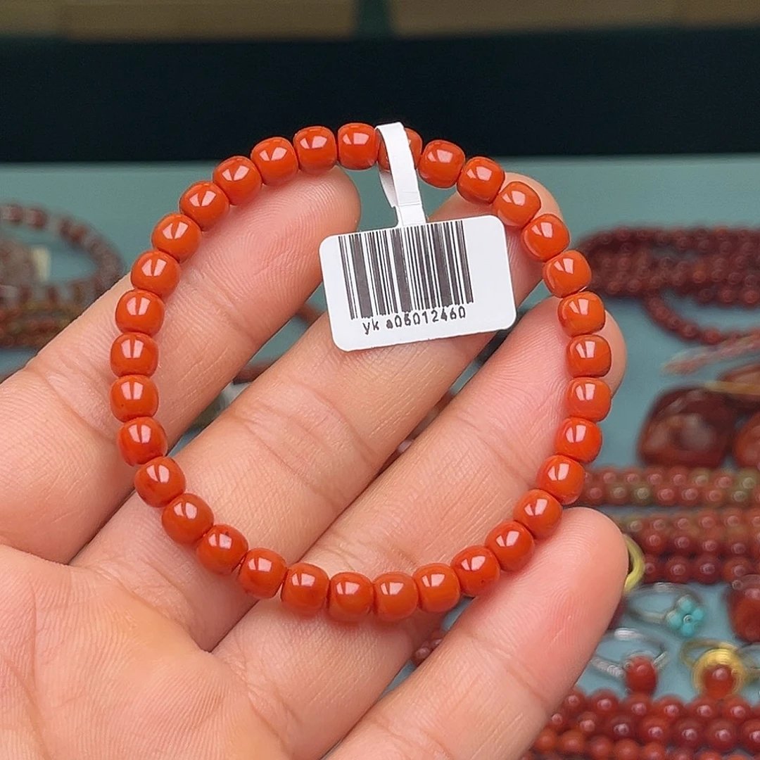 南红玛瑙未镶嵌手链精工老型卡6