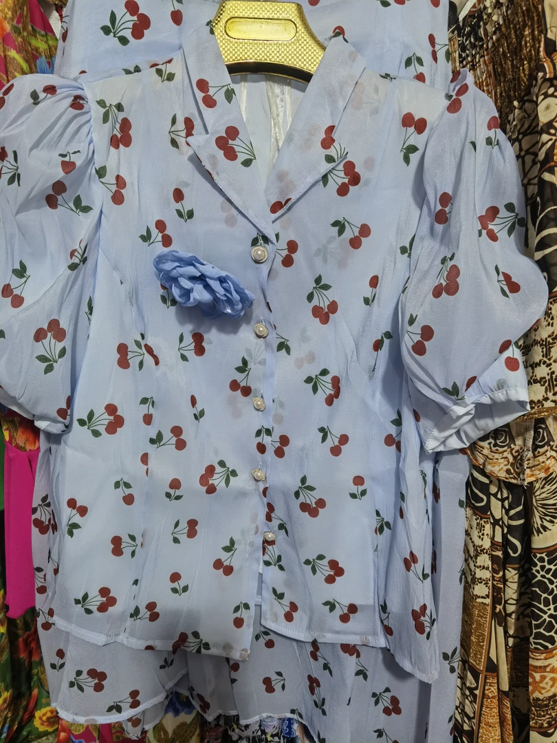 4567夏季气质休闲优雅黑色女士碎花收腰显瘦连衣裙