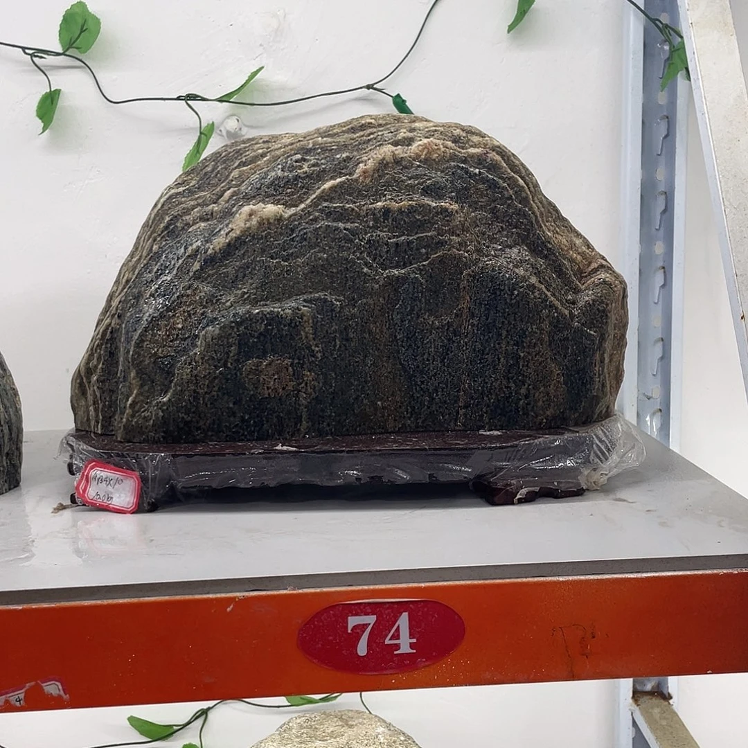 小***蜂石材靠山石平安石摆件