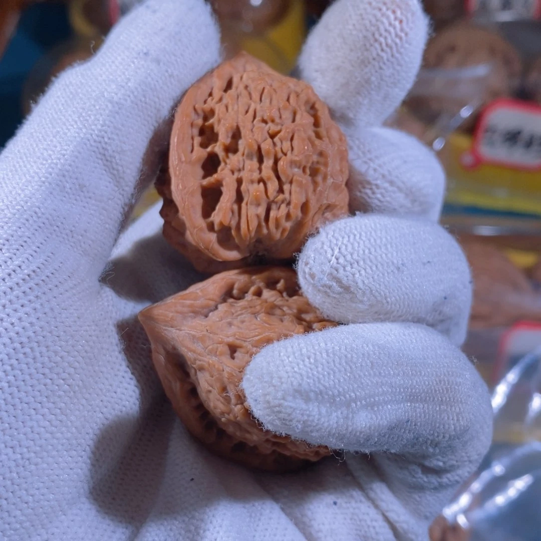 吊坠文玩核桃小*九一抹红