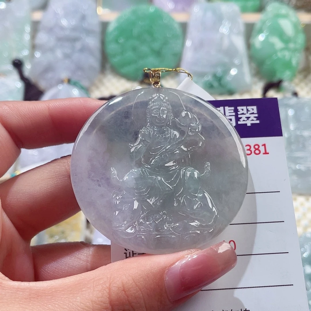 颈饰未镶嵌翡翠普贤