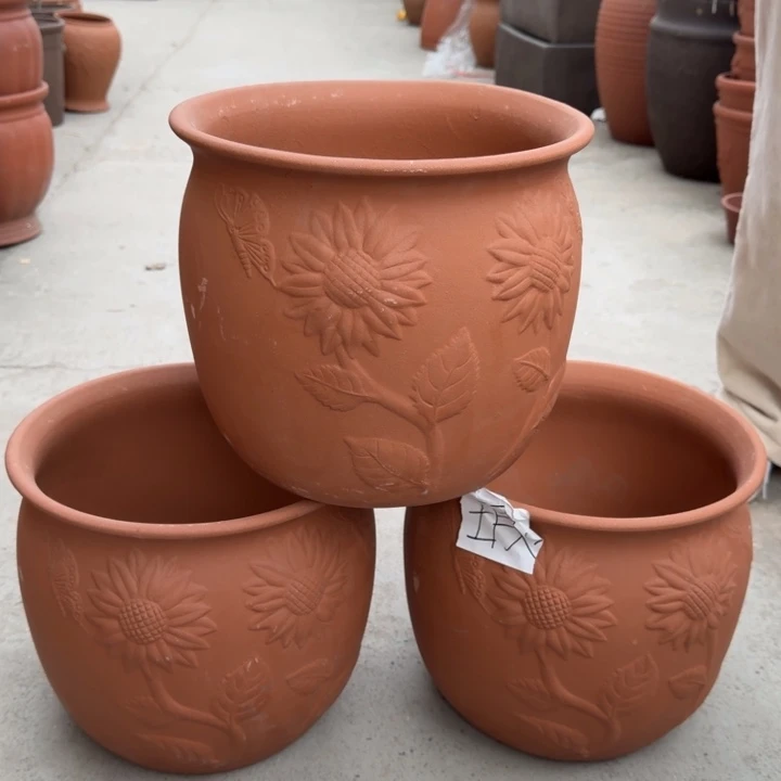 紫砂花盆口30高26宜兴紫砂瑕疵底部瑕疵