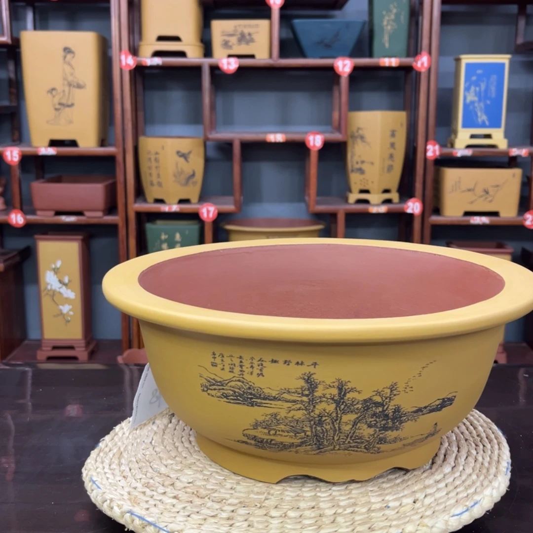 紫砂花盆紫砂花盆