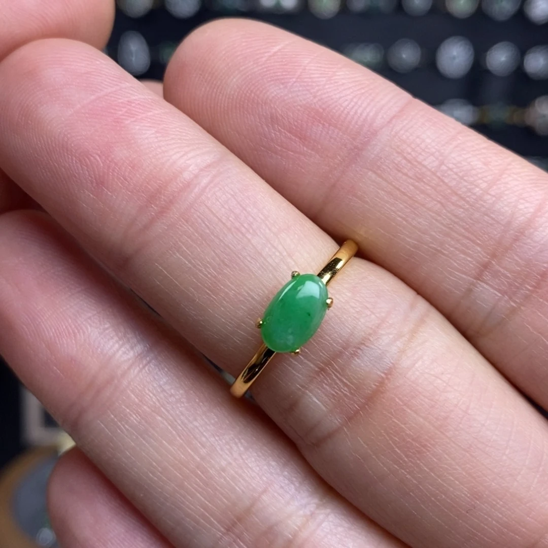 翡翠戒指银S925镶嵌11111