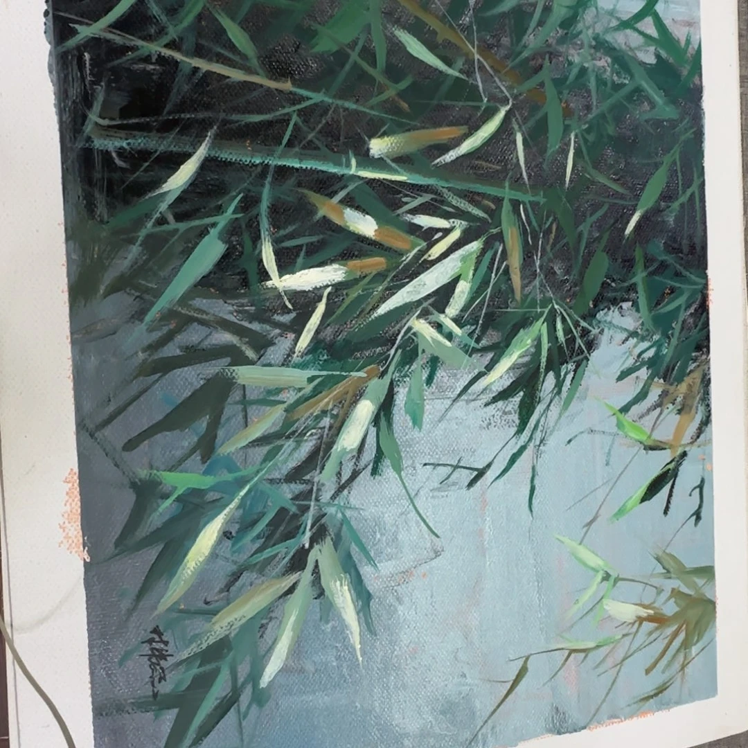 油画我也不知道为什么这么